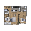 Pioneer Meadows Two Bedroom Two Bathroom A Floor Plan Pioneer Meadows Two Bedroom Two Bathroom A Floor Plan